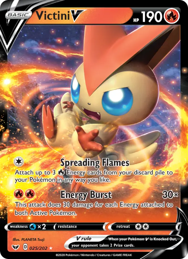 Victini V, Sword & Shield #25