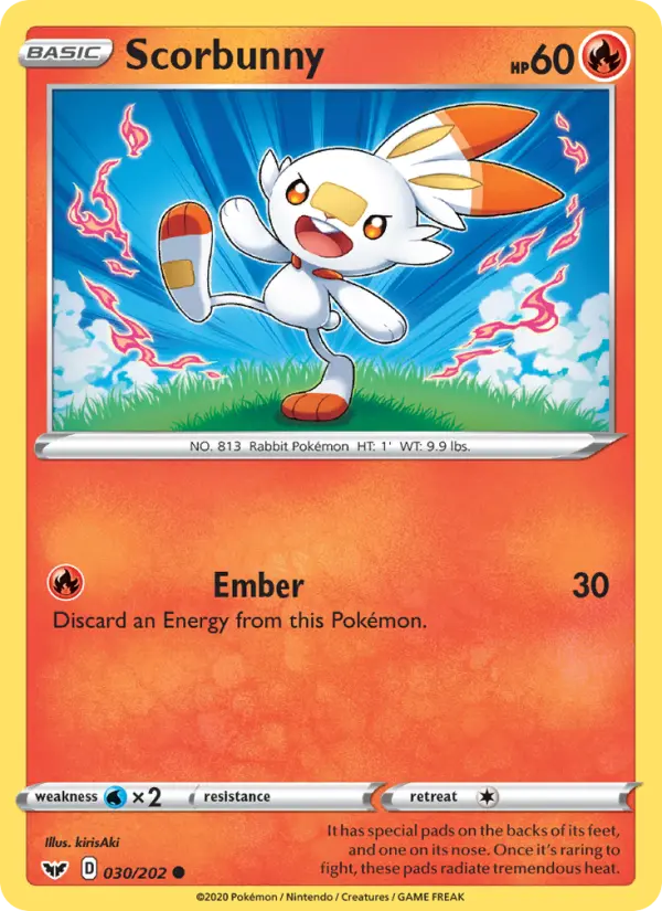 Scorbunny, Sword & Shield #30