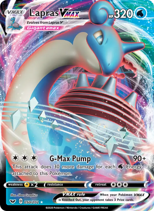 Lapras VMAX, Sword & Shield #50
