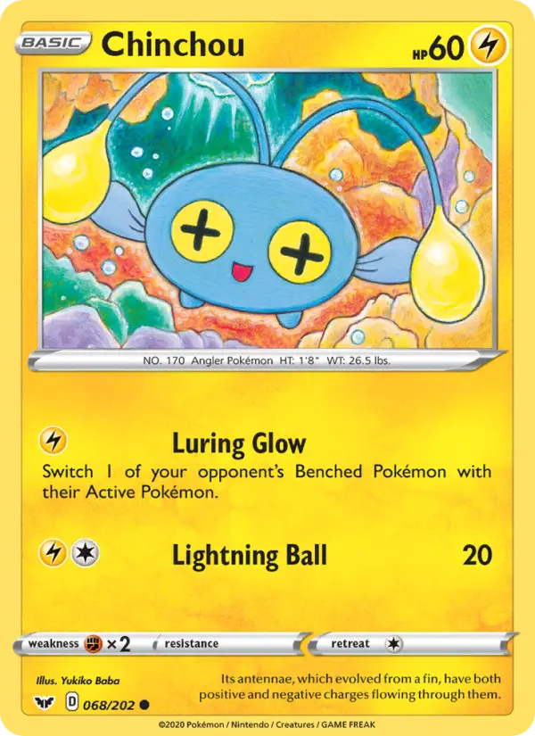 Chinchou, Sword & Shield #68