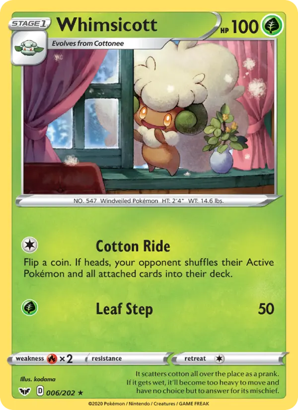 Whimsicott, Sword & Shield #6
