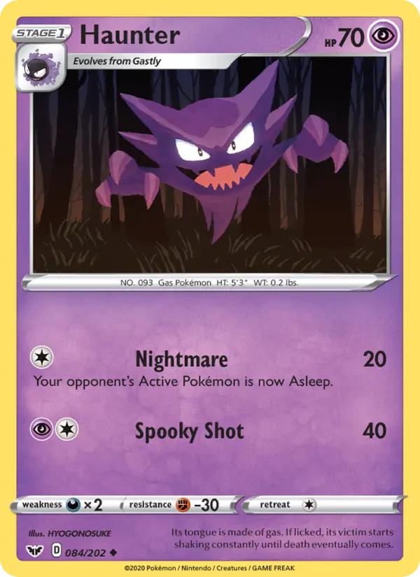 Haunter, Sword & Shield #84