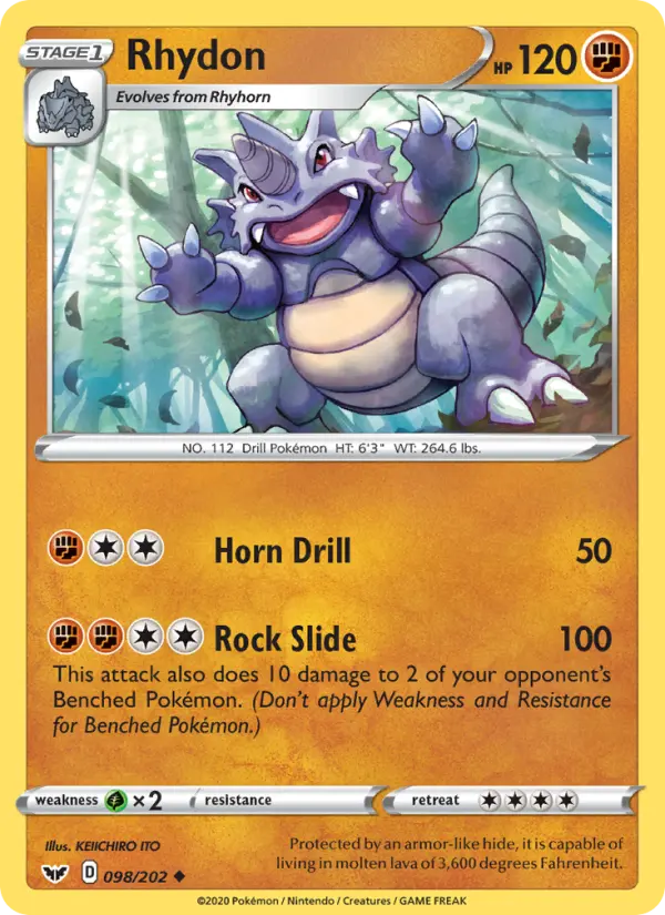 Rhydon, Sword & Shield #98