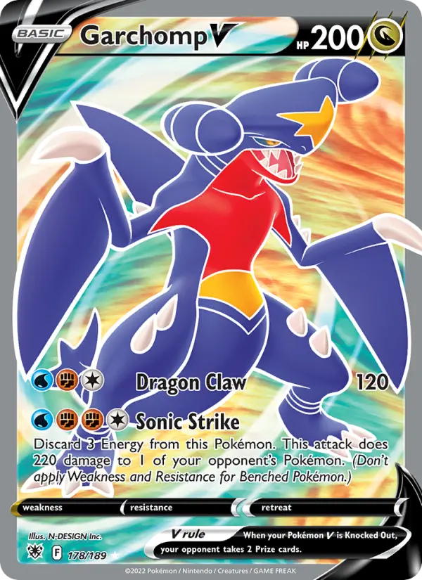 Garchomp V, Astral Radiance #178