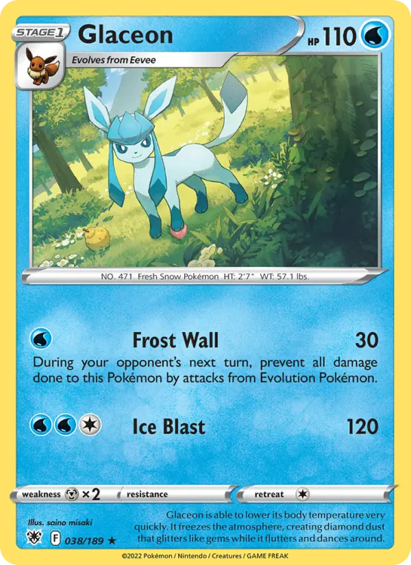 Glaceon, Astral Radiance #38