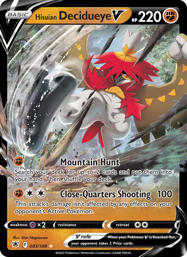 Hisuian Decidueye V, Astral Radiance #83