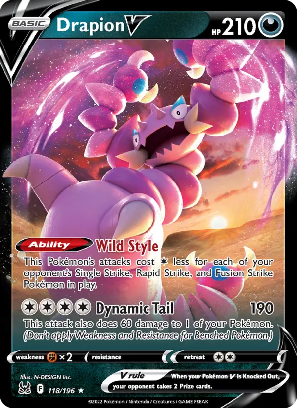 Drapion V, Lost Origin #118