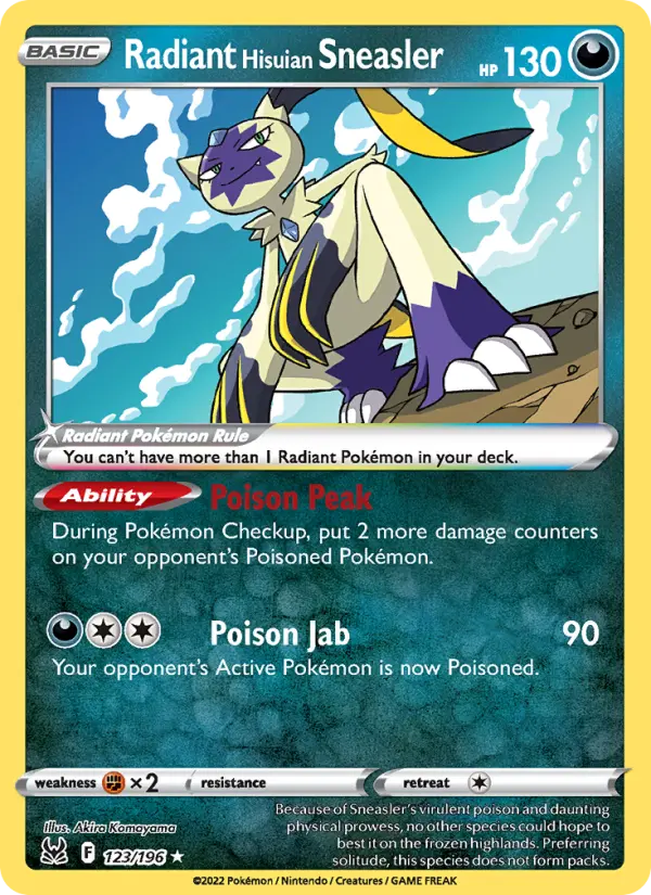 Radiant Hisuian Sneasler, Lost Origin #123