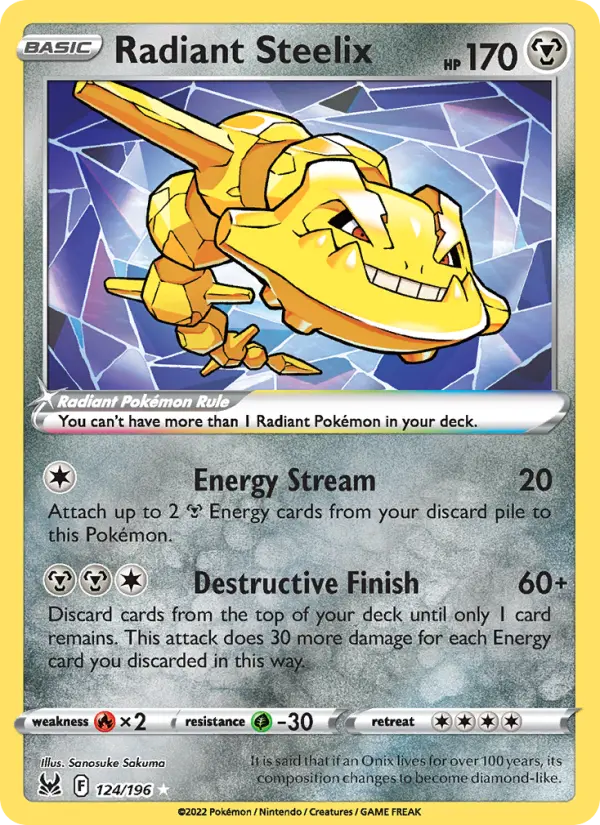 Radiant Steelix, Lost Origin #124