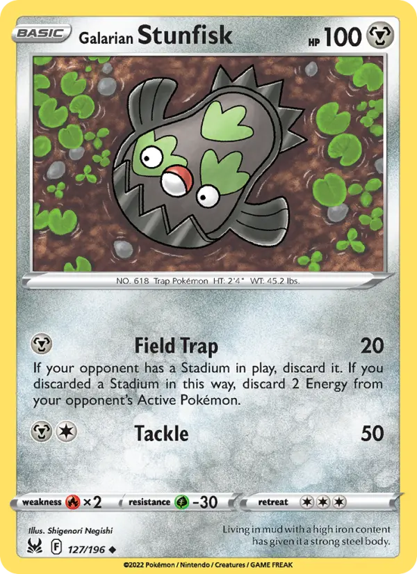 Galarian Stunfisk, Lost Origin #127