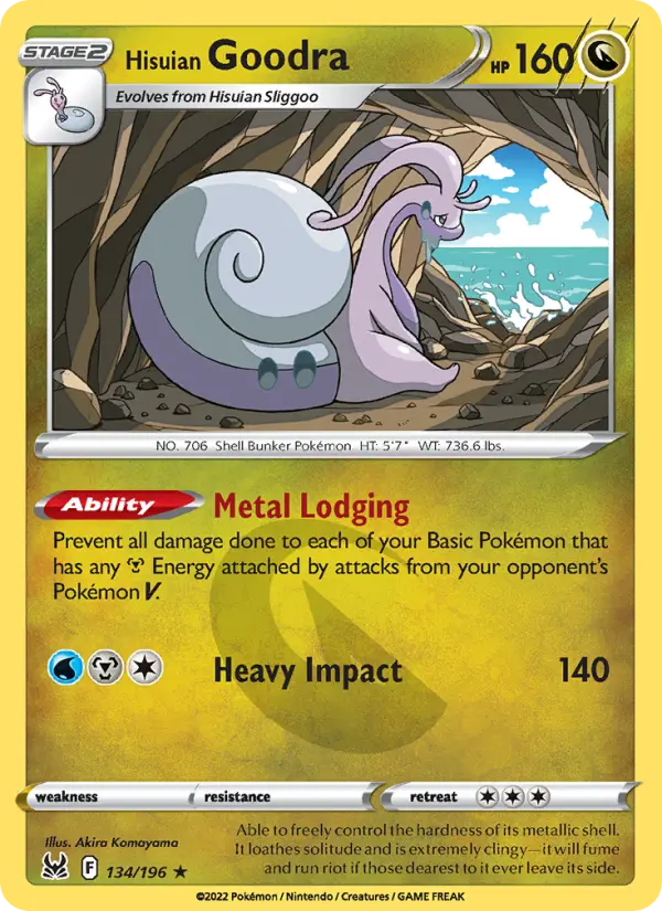 Hisuian Goodra, Lost Origin #134