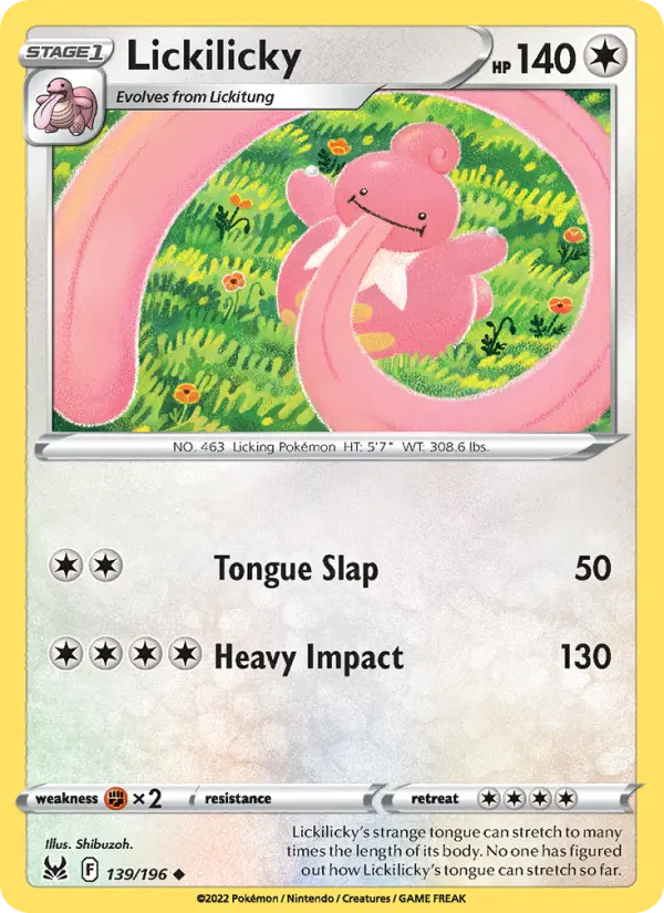 Lickilicky, Lost Origin #139