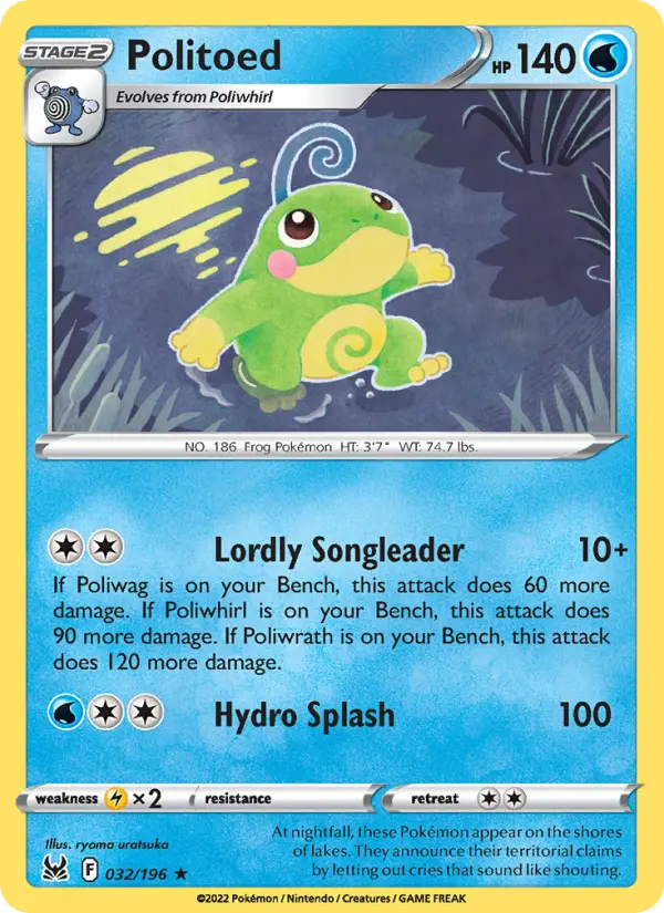 Politoed, Lost Origin #32