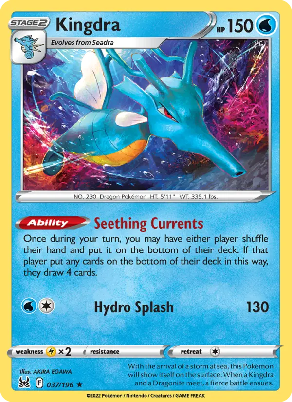 Kingdra, Lost Origin #37