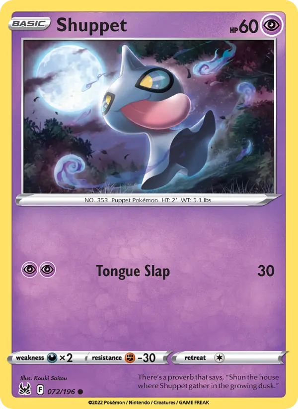 Shuppet, Lost Origin #72