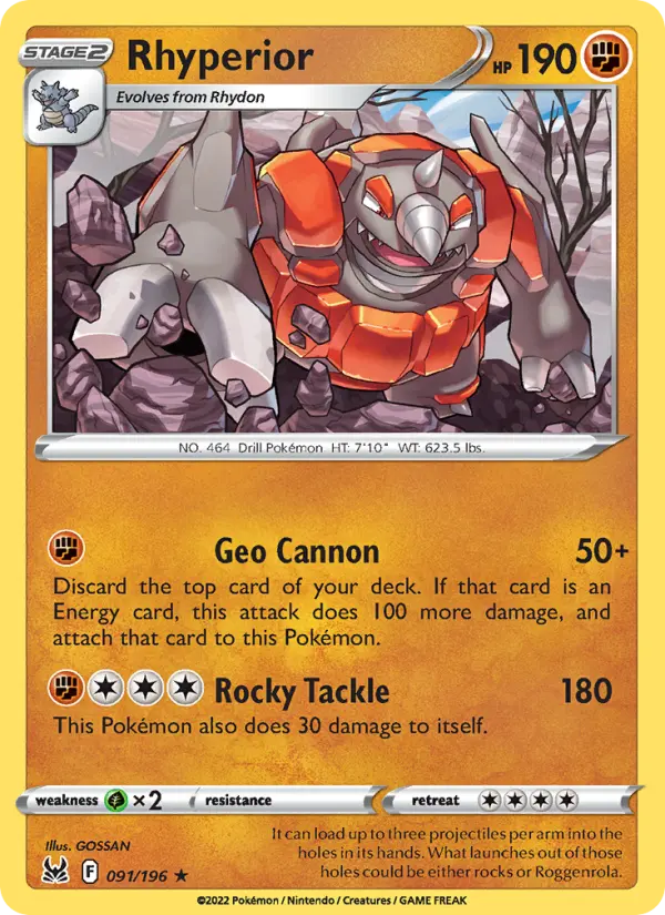 Rhyperior, Lost Origin #91