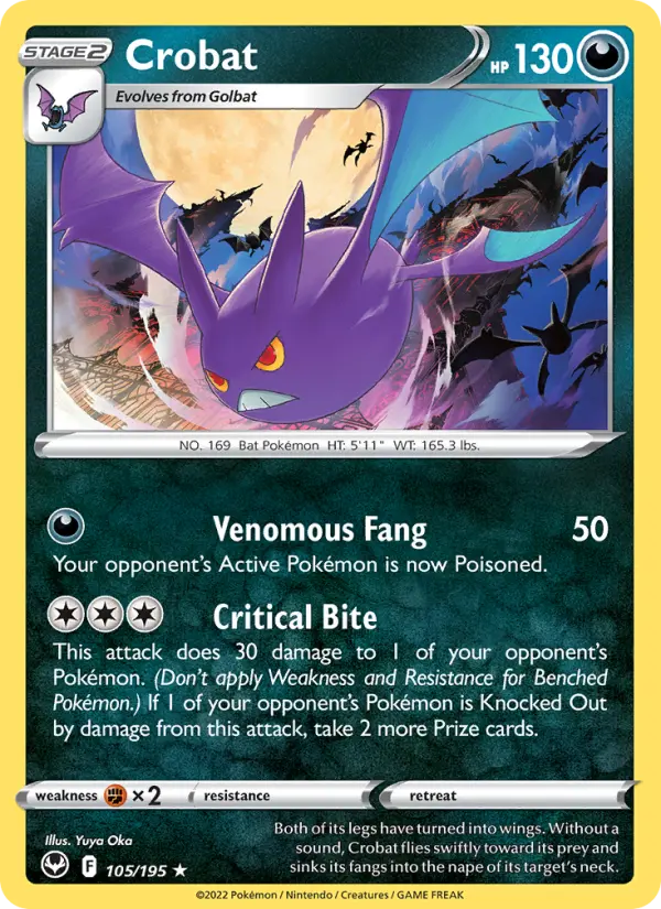 Crobat, Silver Tempest #105