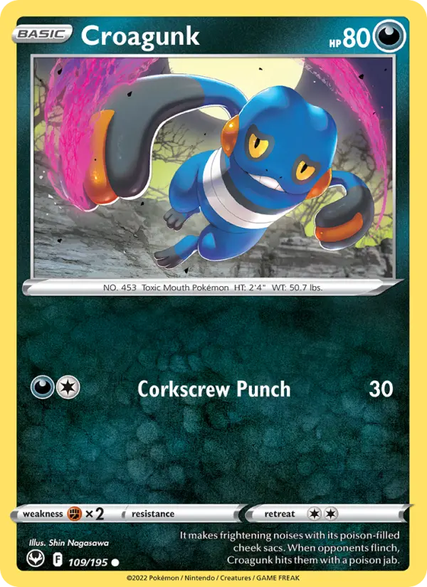 Croagunk, Silver Tempest #109