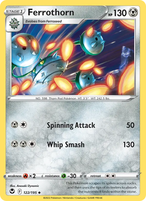 Ferrothorn, Silver Tempest #122