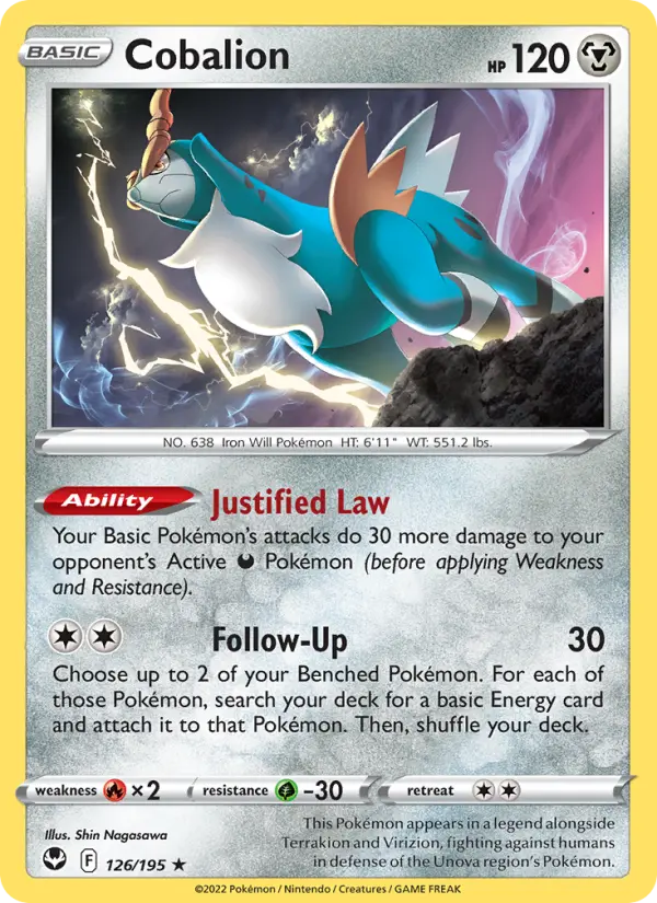 Cobalion, Silver Tempest #126