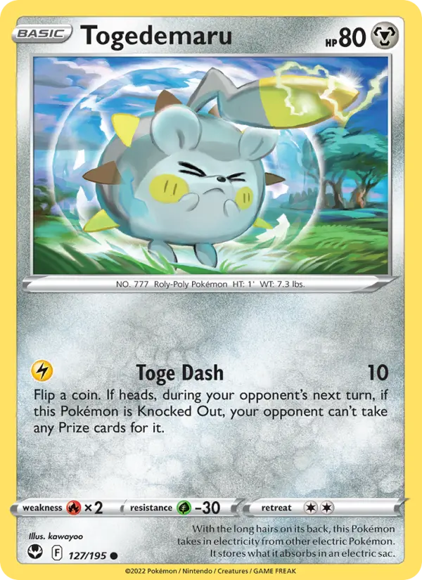 Togedemaru, Silver Tempest #127