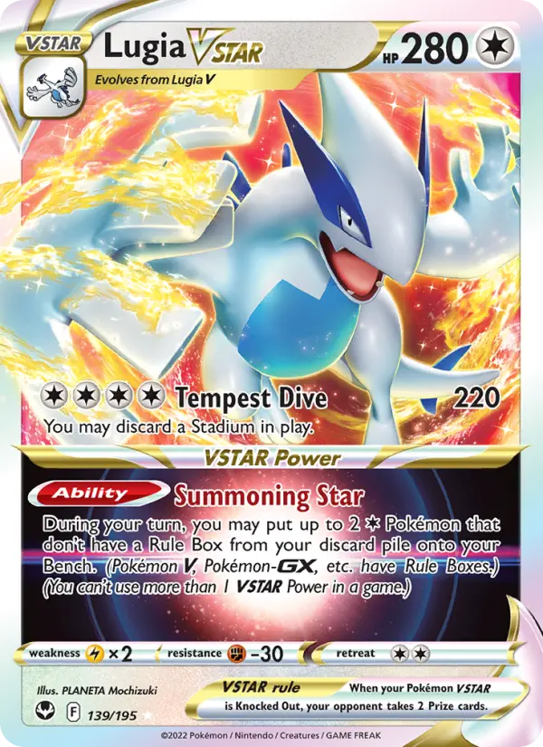 Lugia VSTAR, Silver Tempest #139