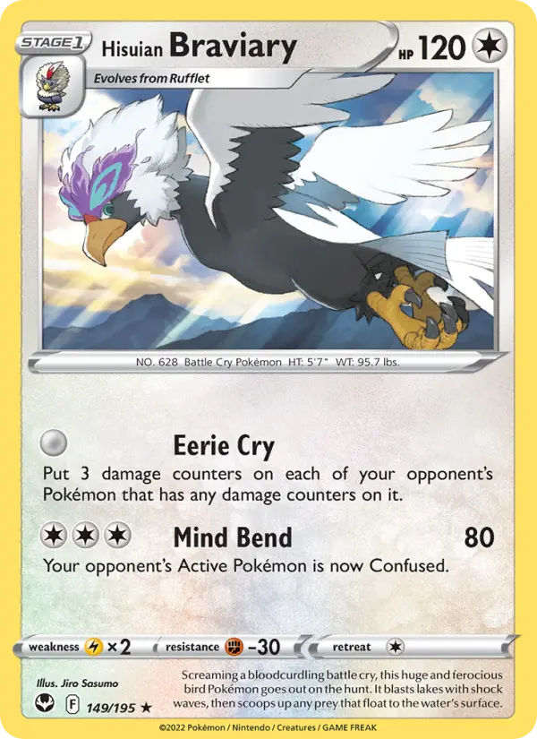 Hisuian Braviary, Silver Tempest #149