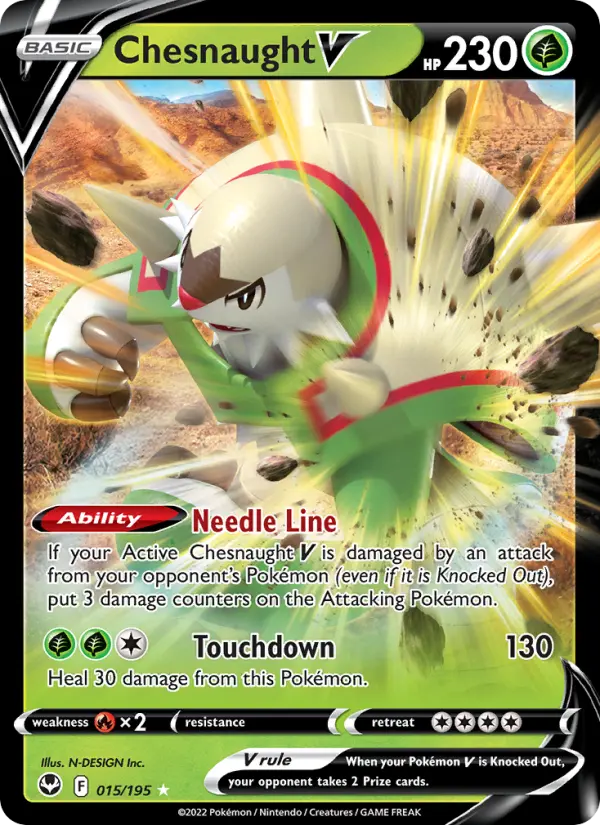 Chesnaught V, Silver Tempest #15