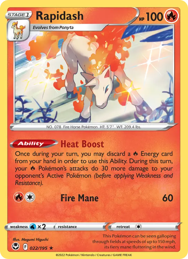 Rapidash, Silver Tempest #22