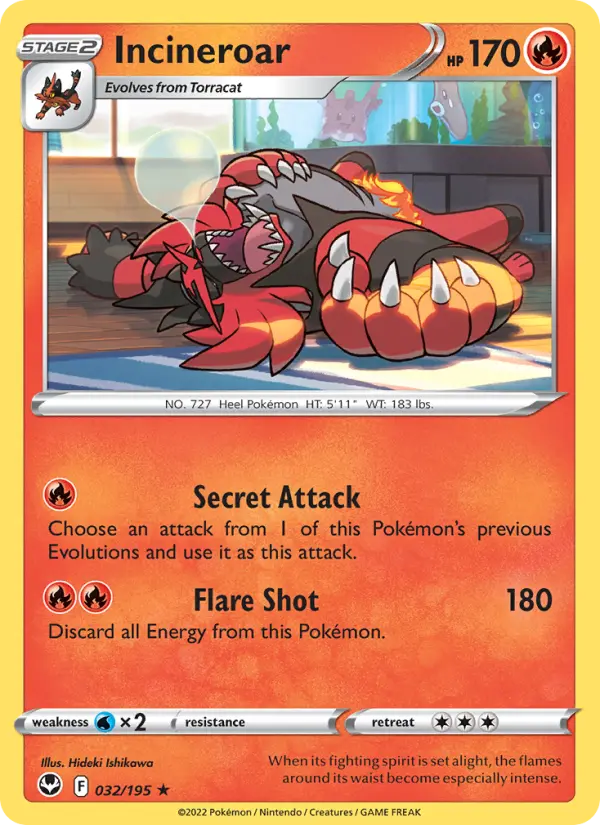Incineroar, Silver Tempest #32