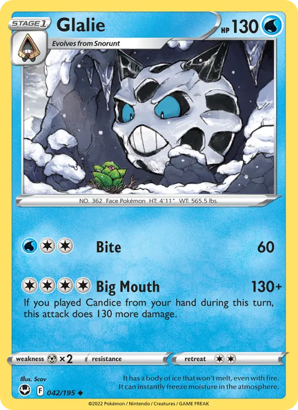 Glalie, Silver Tempest #42