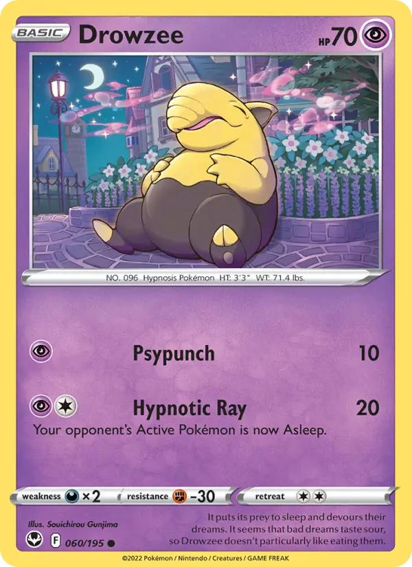 Drowzee, Silver Tempest #60