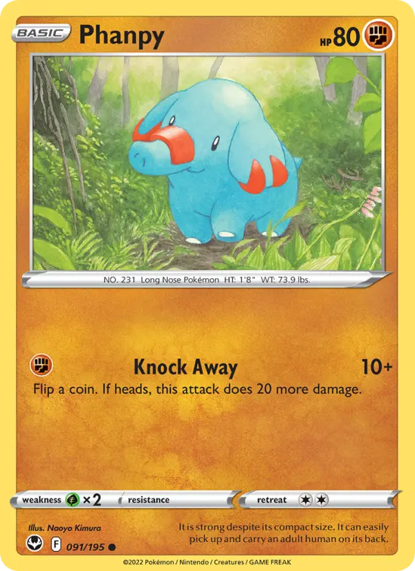 Phanpy, Silver Tempest #91