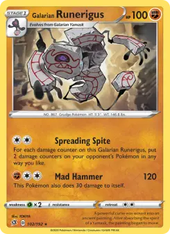 Galarian Runerigus, Rebel Clash #102/192