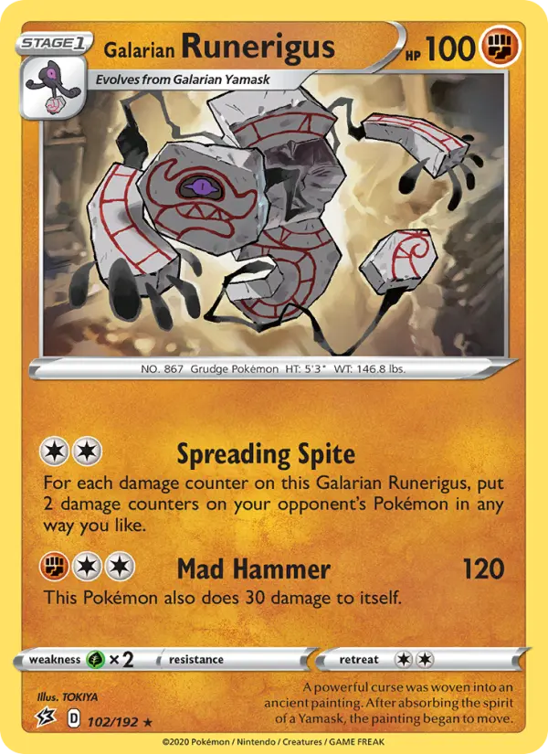 Galarian Runerigus, Rebel Clash #102