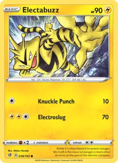 Electabuzz, Rebel Clash #58/192