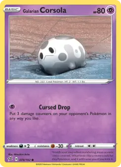 Galarian Corsola, Rebel Clash #78/192