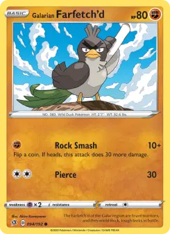 Galarian Farfetch'd, Rebel Clash #94/192