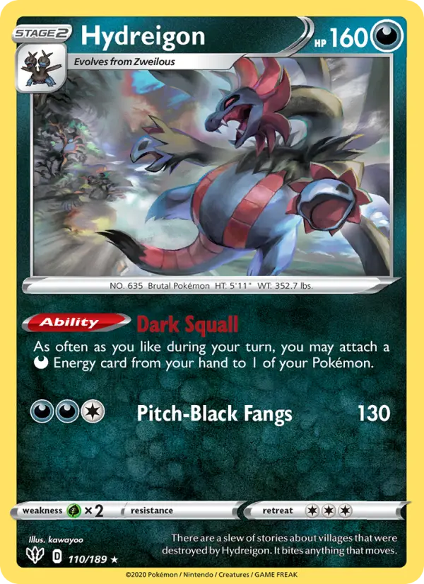 Hydreigon, Darkness Ablaze #110