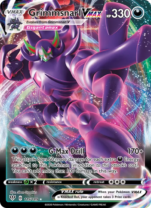 Grimmsnarl VMAX, Darkness Ablaze #115
