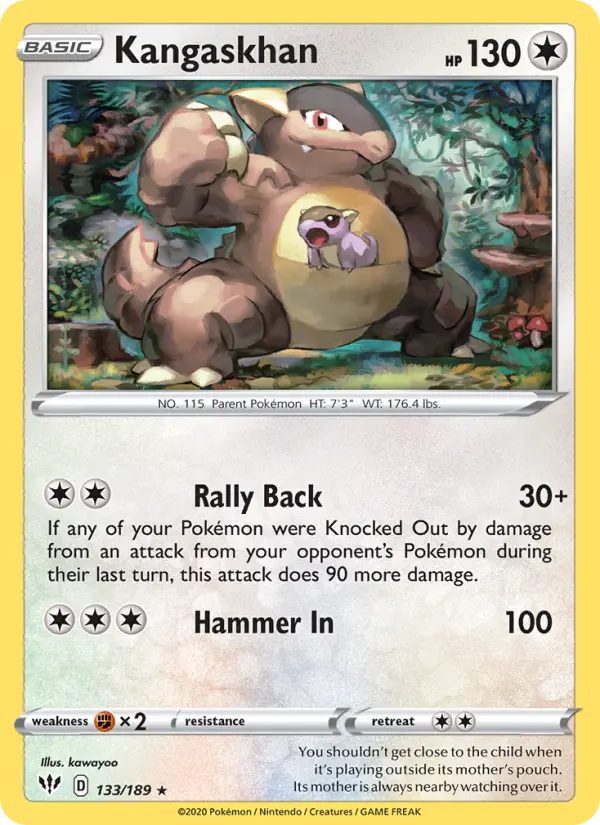 Kangaskhan, Darkness Ablaze #133