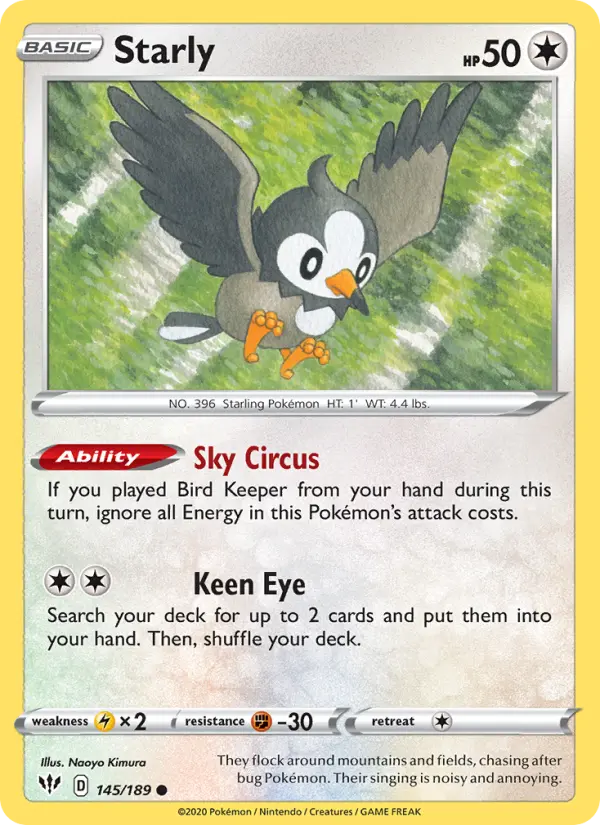 Starly, Darkness Ablaze #145
