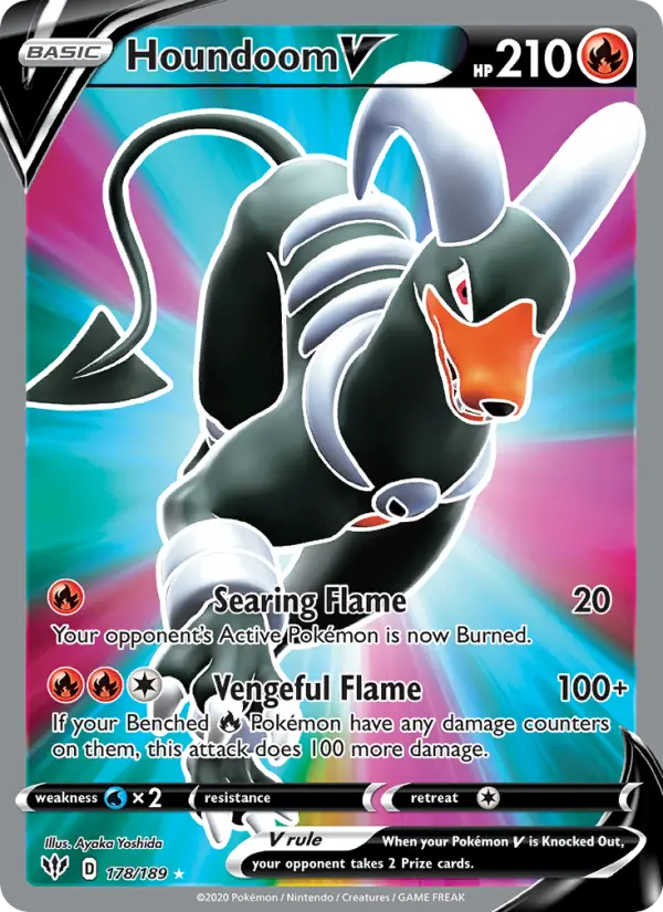 Houndoom V, Darkness Ablaze #178