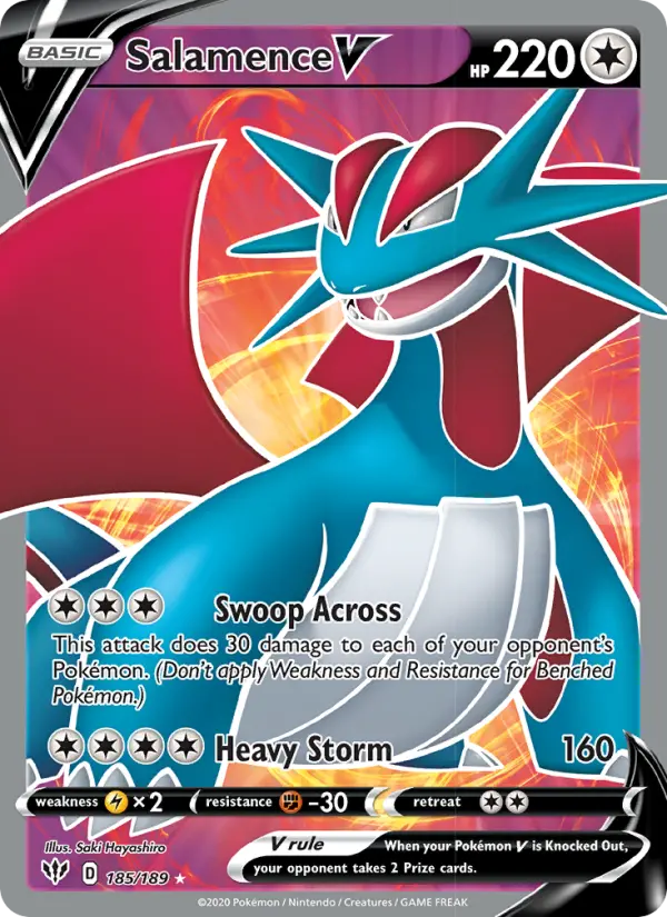 Salamence V, Darkness Ablaze #185