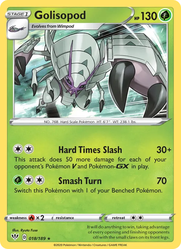 Golisopod, Darkness Ablaze #18