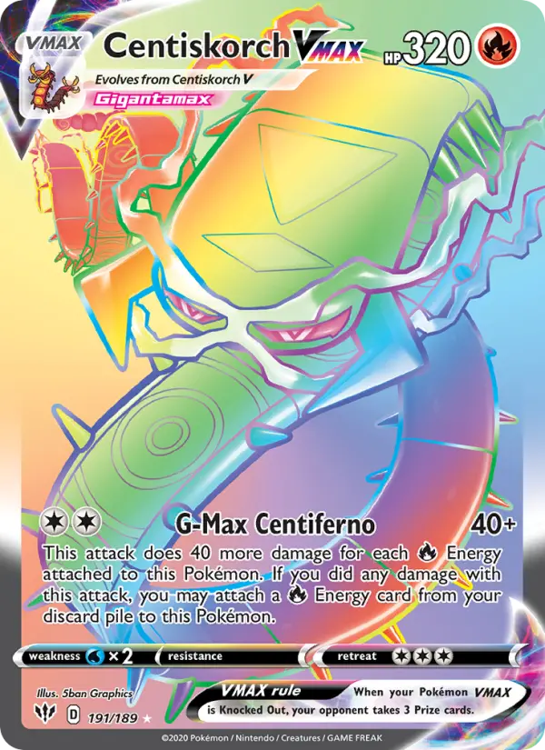 Centiskorch VMAX, Darkness Ablaze #191