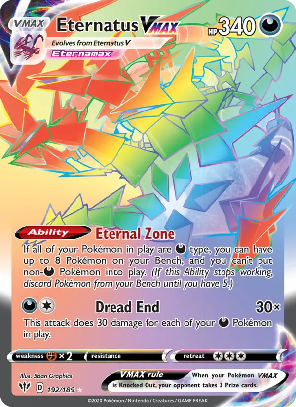 Eternatus VMAX, Darkness Ablaze #192
