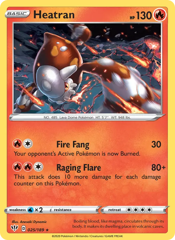 Heatran, Darkness Ablaze #25