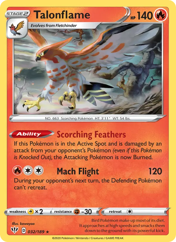 Talonflame, Darkness Ablaze #32