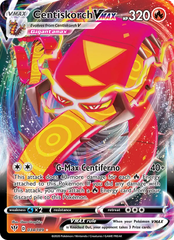 Centiskorch VMAX, Darkness Ablaze #34